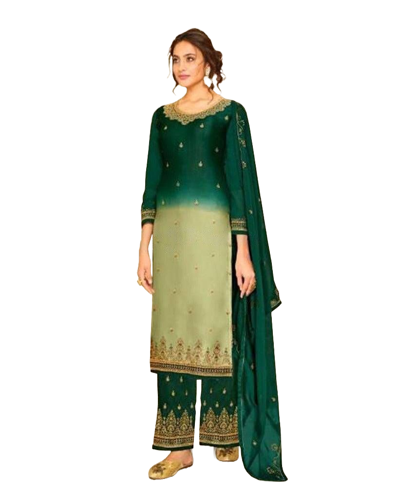 Chic Light Green Salwar Set: Elevate Your Ethnic Style! Kurti JCS Fashions Green Medium (38)