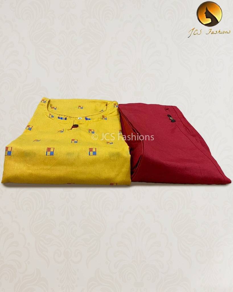 Cotton Kurti and Pant Set - Comfortable and Stylish Ensemble