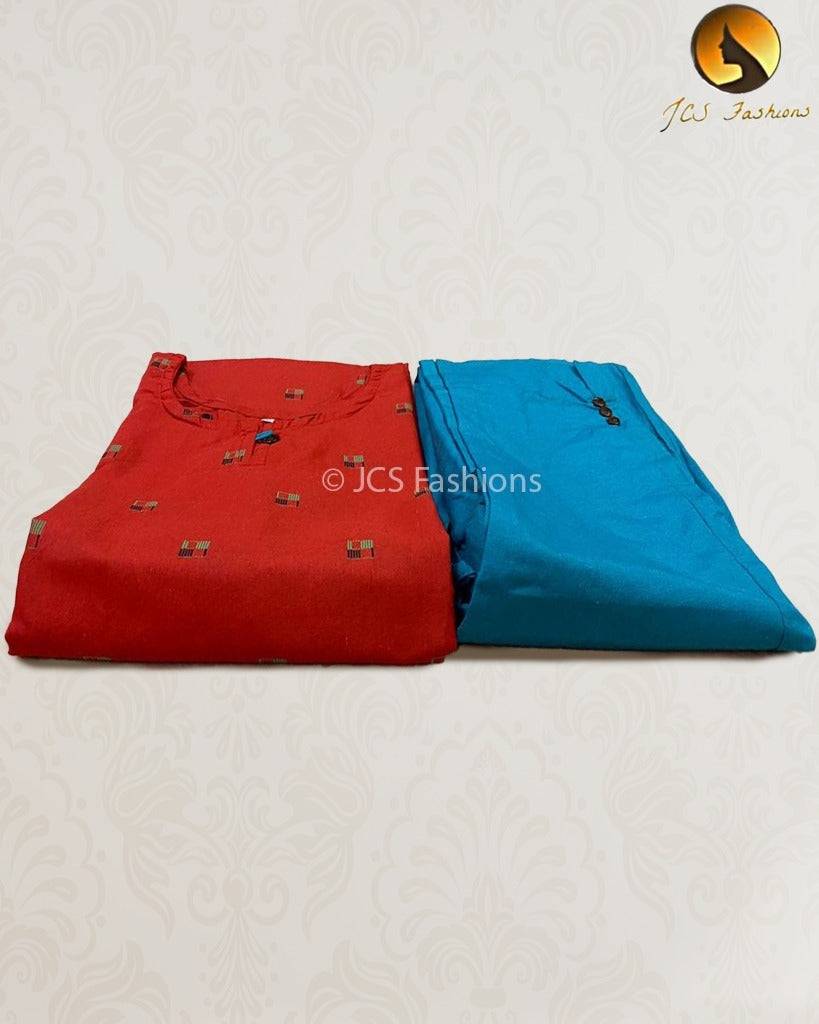 Cotton Kurti and Pant Set - Comfortable and Stylish Ensemble Kurti JCS Fashions