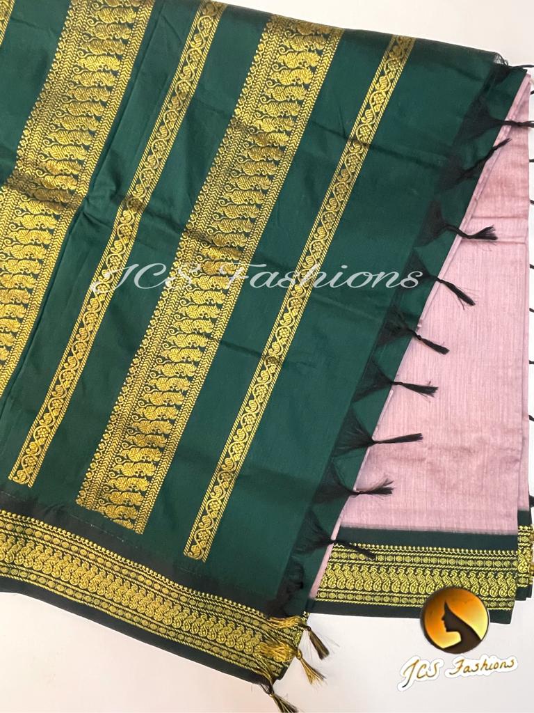 Traditional Madurai Silk Cotton Handloom Saree Saree JCS Fashions