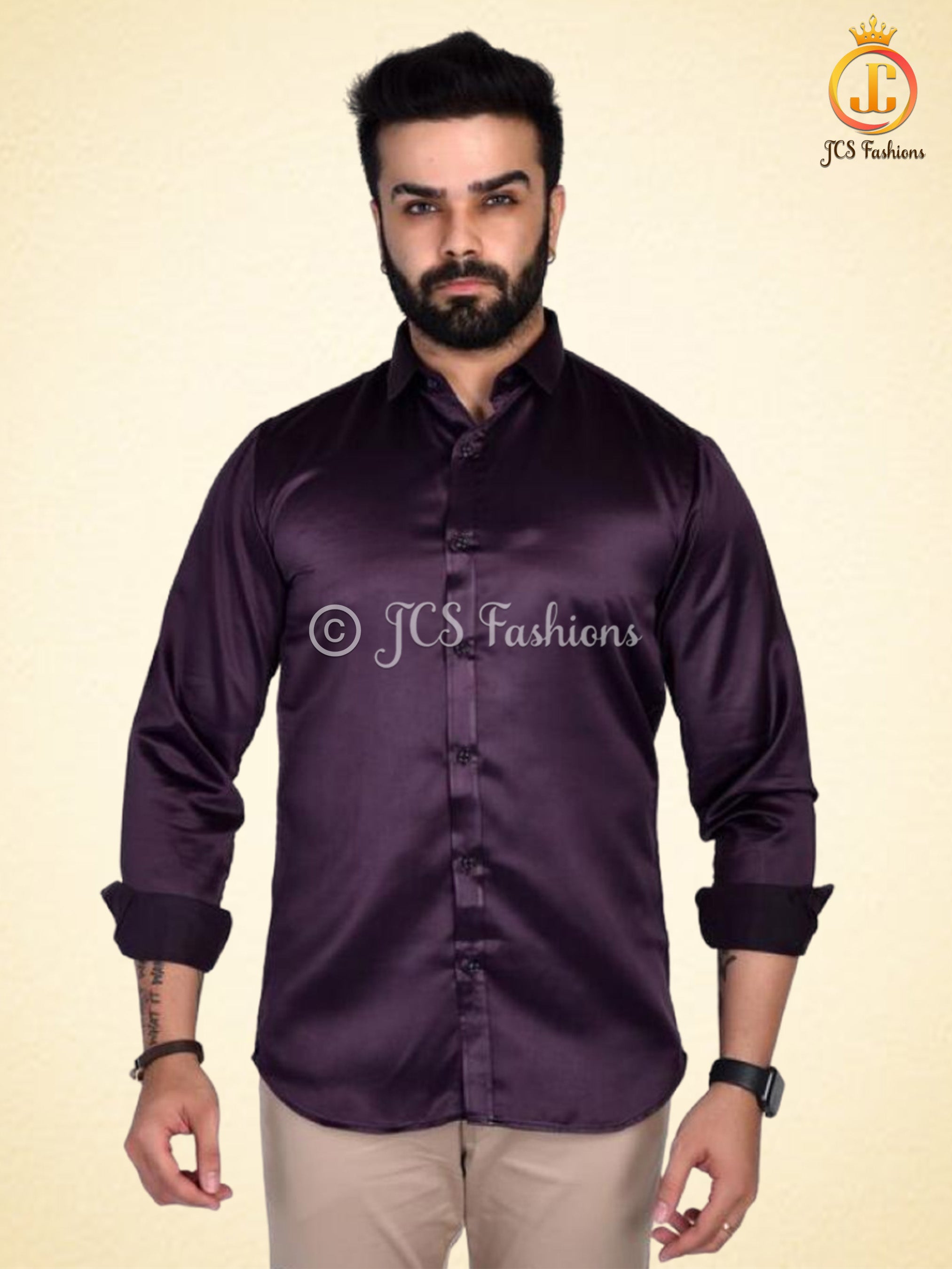 Men's Silk Shirt, Veshti Shirt, Indian Traditional Shirt. MEN JCS Fashions