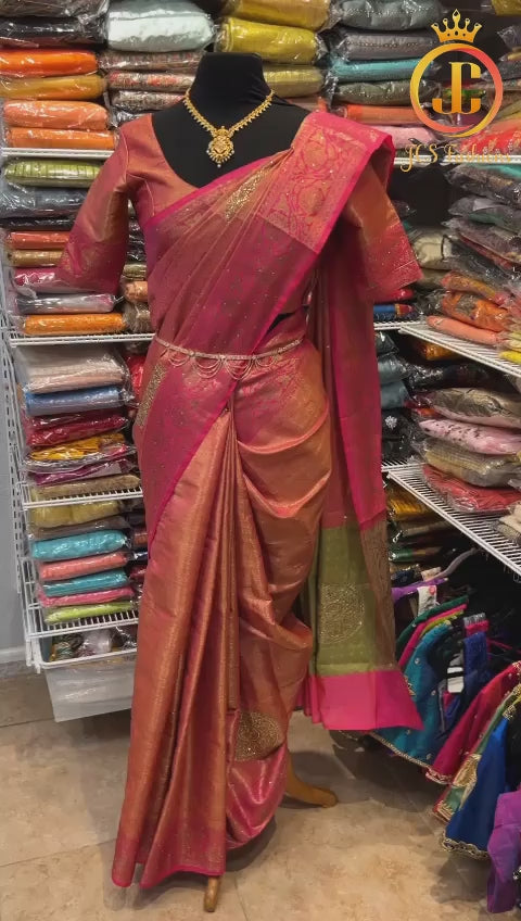 Kora Weaving Muslin Silk Designer Saree